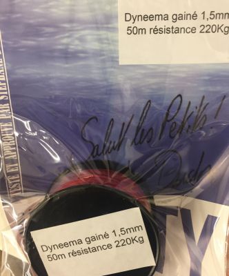 Bobine Dyneema Gain� Rouge 50 m 1.5 mm Denty Spearfishing