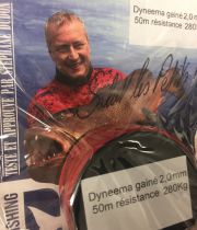 Bobine Dyneema Gainé Rouge 50 m 2 mm Denty Spearfishing