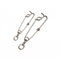 Kit 3 Mousquetons SNAP CLIP &agrave; &eacute;merillon Inox Salvimar � Attache rapide pour chasse sou-marine