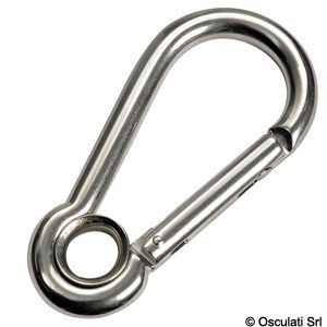Mousquetons � Oeil INOX 316 60mm (paire)