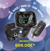 PACK DE NOEL MARES QUAD CI +  emetteur LED TANK DODULE 2.0 + sacoche CRUISE DIVER
