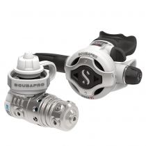  Pack Détendeur ScubaproMK25 EVO /S 620 TI WHITE + Octo R105 + Mano Compact 
