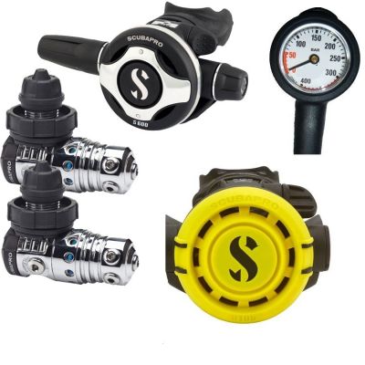Pack Double D�tendeur Scubapro MK25 Evo S600 + MK25 EVO R105 Partner + Mano 
