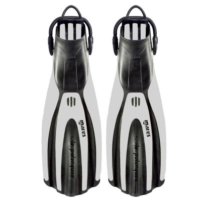 Palmes R�glables Mares Superchannel Bungee Blanche