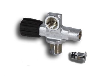 ROBINET  SCUBATEC 1 Sortie DROITE DIN 230 avec Bouchon 