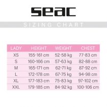 SEAC RELAX SHORT 2.2 MM LADY � Shorty femme n&eacute;opr&egrave;ne snorkeling