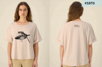 T SHIRT BALEINE ET BALEINEAU BOUFTANG FEMME