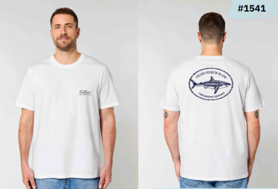 T SHIRT REQUIN BLANC BOUFTANG HOMME