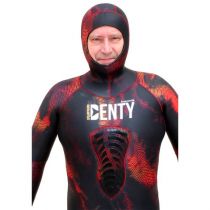 Veste Denty Spearfishing Anaconda rouge 7 mm